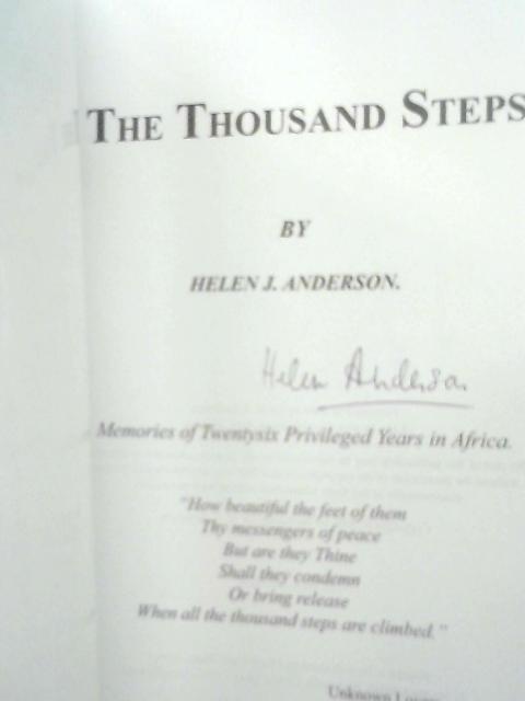 The Thousand Steps By Helen. J. Anderson