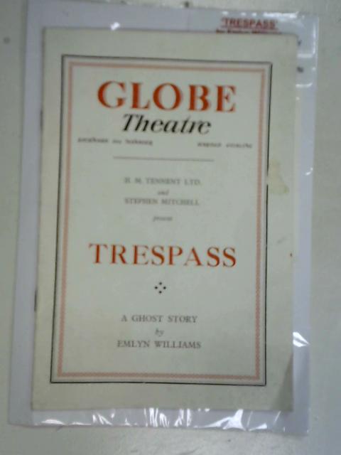 Globe Theatre Programme - Trespass By Emlyn Williams
