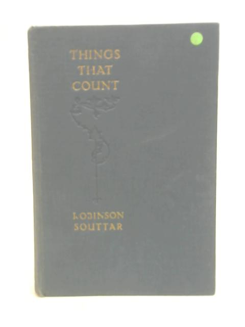 Things That Count By Robinson Souttar