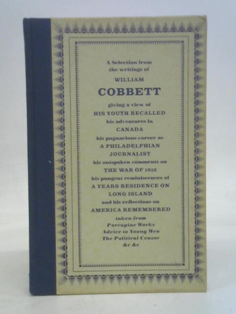 Cobbet's America By Cobbett, William