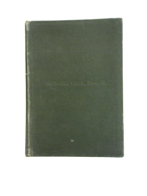 Horace Odes, Book IV By Ed. A. H. Allcroft BJ Hayes