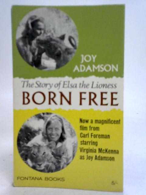 Born Free By Joy Adamson