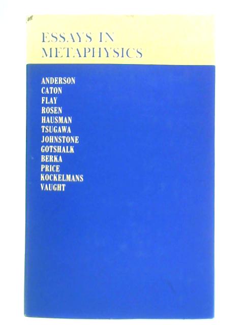 Essays in Metaphysics par Carl G. Vaught (Ed)