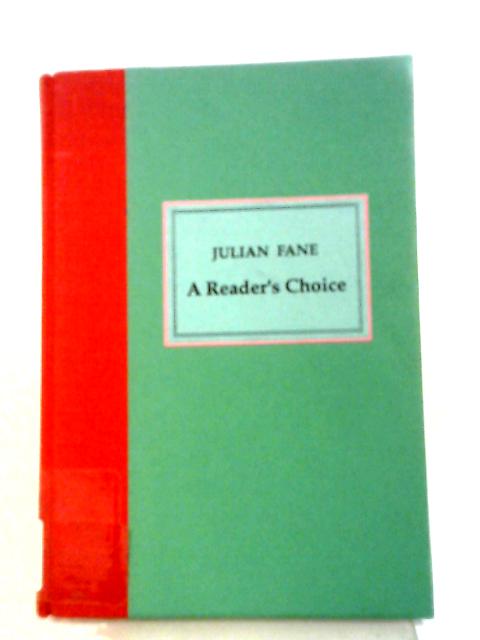 A Reader's Choice von Julian Fane