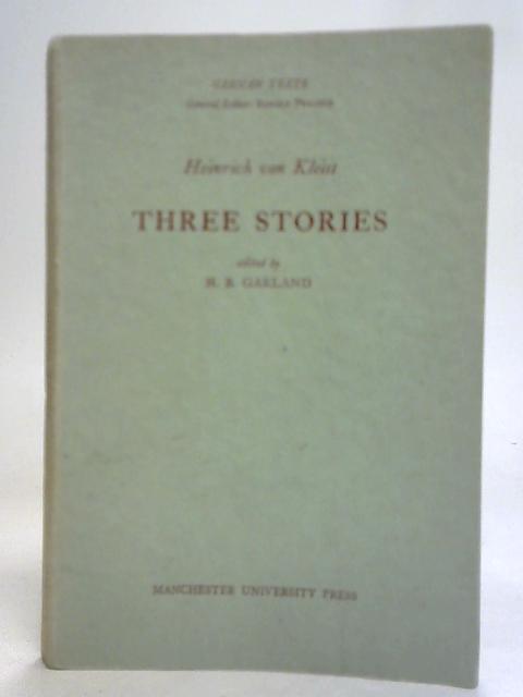 Three Stories By Heinrich Von Kleist
