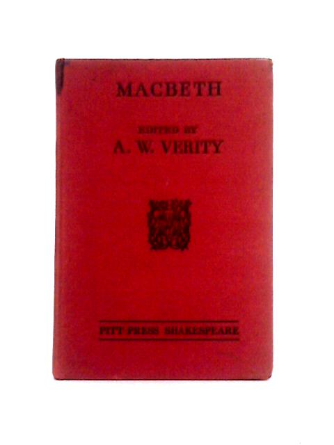 Macbeth By A. W. Verity (Ed)