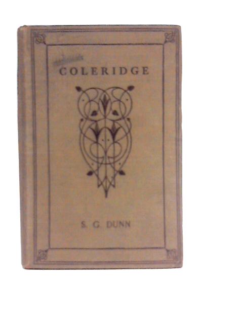 Coleridge Select Poems By S.G.Dunn (Edt.)