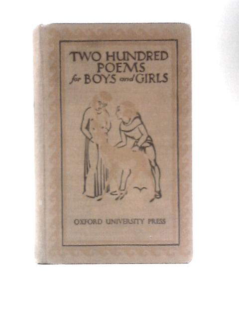 Two Hundred Poems for Boys and Girls von Herbert Strang (Ed.)