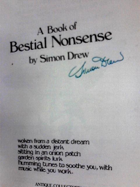 A Book of Bestial Nonsense By Simon Drew