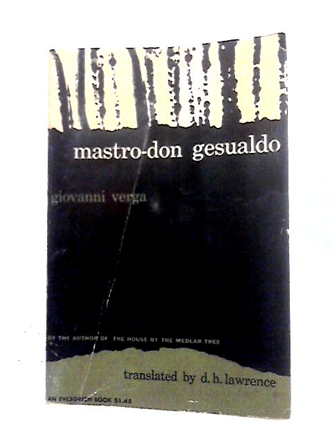 Mastro-don Gesualdo By Giovanni Verga