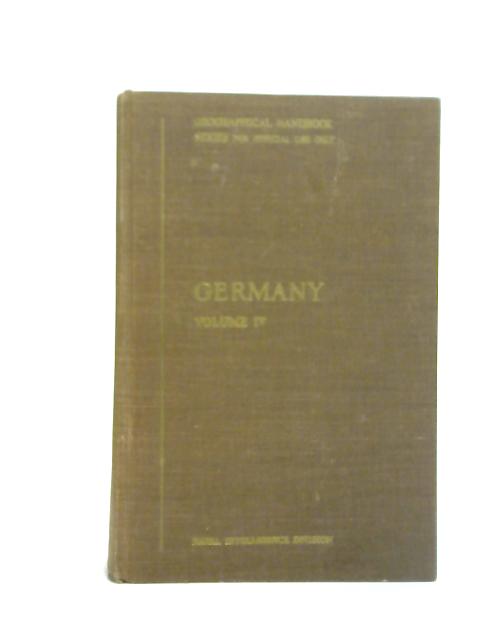 Germany Vol IV. Ports and Communications By Naval Intelligence Division