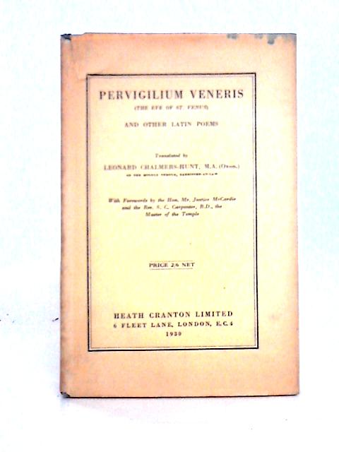 Pervigilium Veneris von Leonard Chalmers-Hunt