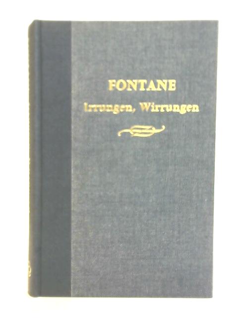 Irrungen, Wirrungen By Theodore Fontane