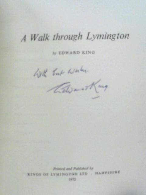 A Walk Through Lymington By Edward King