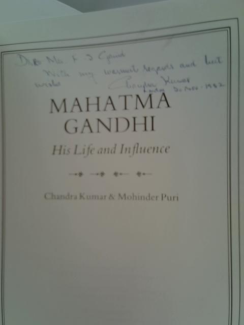 Mahatma Gandhi: His Life and Influence By Chandra Kumar