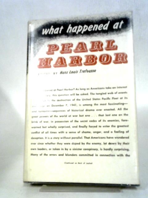 What Happened at Pearl Harbor? von Hans Louis Trefousse (ed.)