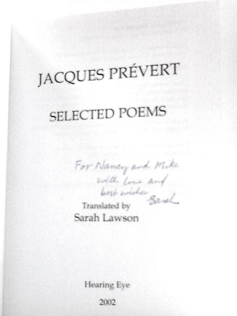Selected Poems By Jacques Prevert