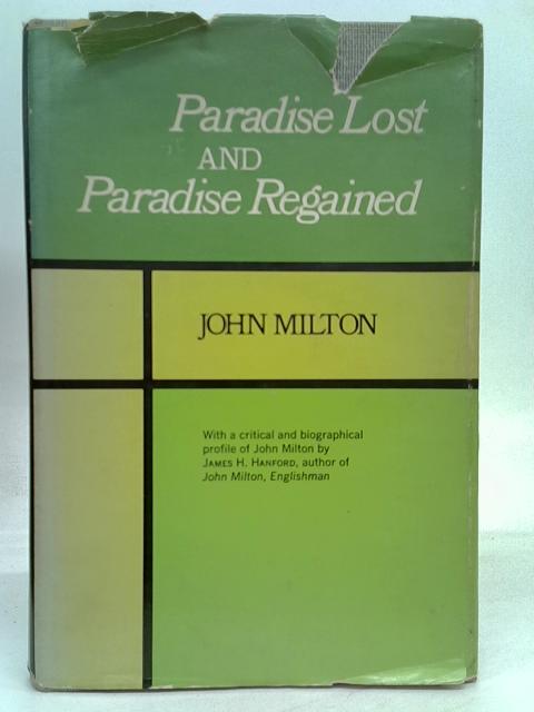 Paradise Lost And Paradise Regained By John Milton