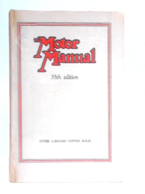 The Motor Manual By Various