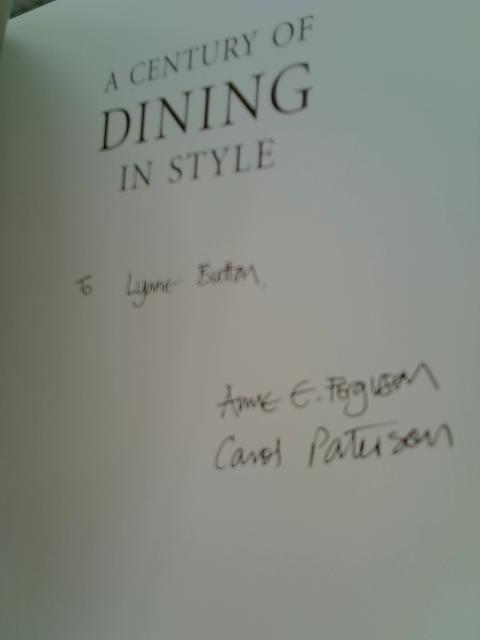 A Century of Dining in Style (Herbert Press) By Carol Paterson