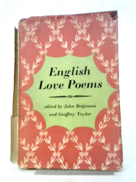 English Love Poems By John Betjeman, G. Taylor