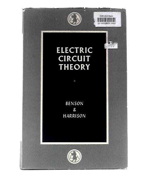 Electric-Circuit Theory By F.A.Benson D.Harrison