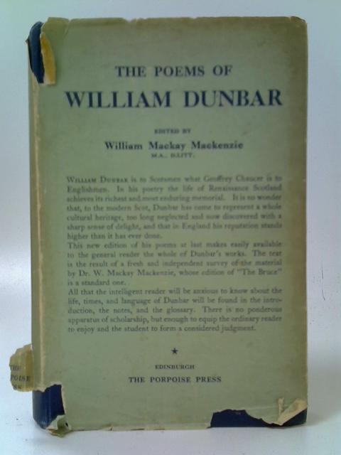 The Poems of William Dunbar By William Dunbar