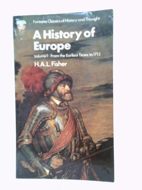History of Europe Volume I By Fisher