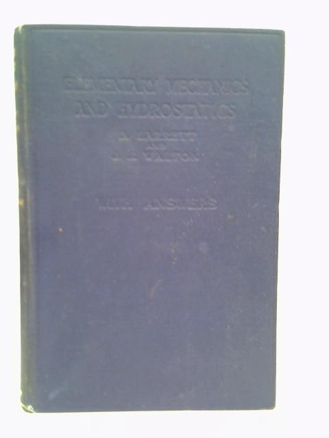 Elementary Mechanics And Hydrostatics By Denham Larrett