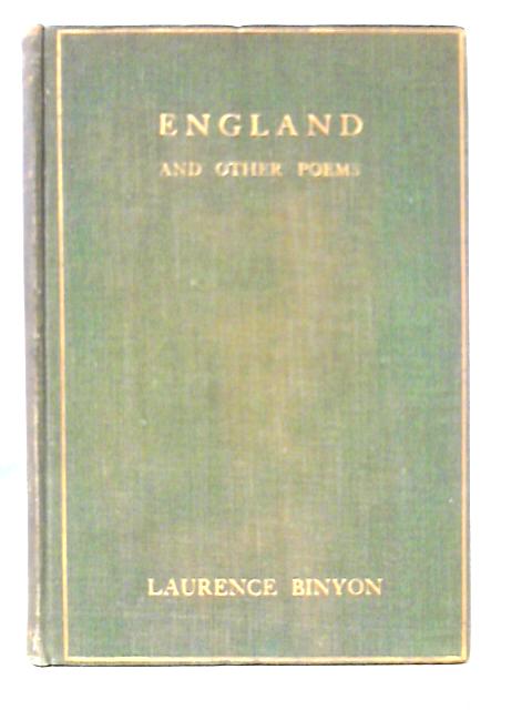 England and Other Poems von Laurence Binyon