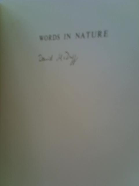 Words in Nature By David McDuff