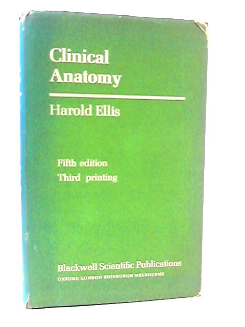 Clinical Anatomy par Harold Ellis