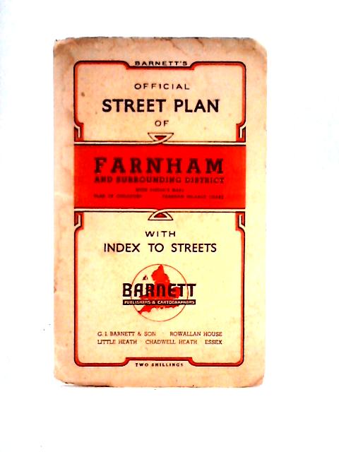 Barnett's Official Street Plan of Farnham and Surrounding District par Unstated