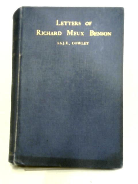 Letters of Richard Meux Benson By G. Congreve, W. H. Longridge