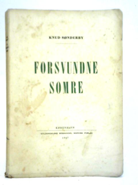 Forsvundne Somre By Knud Sonderby