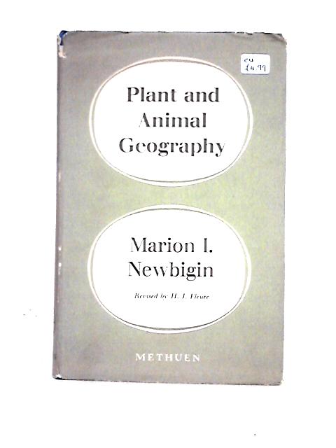 Plant and Animal Geography von Marion L. Newbigin