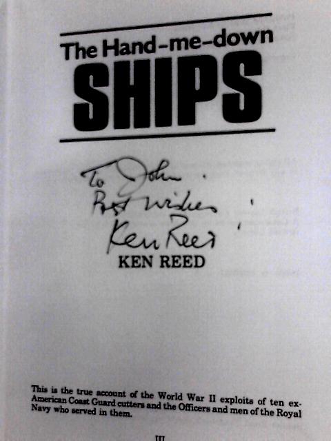 Hand-me-down Ships By Kenneth Walter Reed