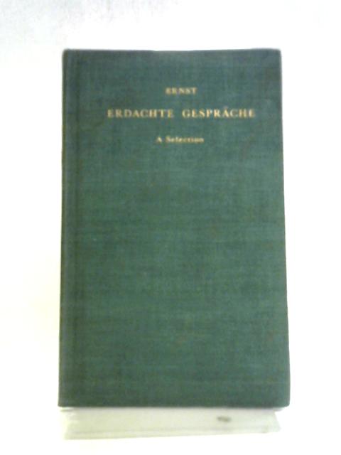 Erdachte Gesprache By Paul Ernst