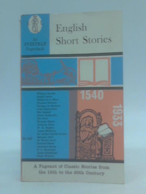 English Short Stories: An Anthology von Richard Wilson (Intro.)