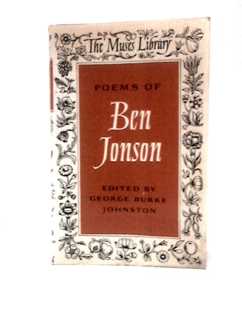 Poems of Ben Jonson By Ben Jonson