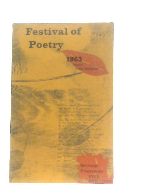 Festival Of Poetry: 1963: Souvenir Programme von Patric Dickinson