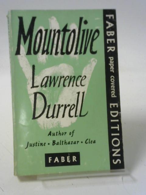 Mountolive By Lawrence Durrell