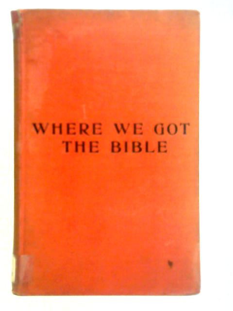 Where We Got the Bible par Rev. Father Graham