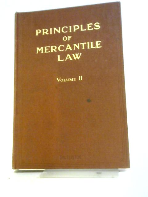 Principles of Mercantile Law Volume 2 By E. W. Chance