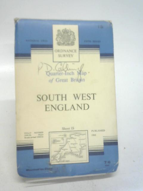 Sheet 15 : South West England (Quarter-inch map of Great Britain) By Ordnance Survey