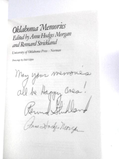 Oklahoma Memories By Anne Hodges Morgan & R.Strickland (Eds.)