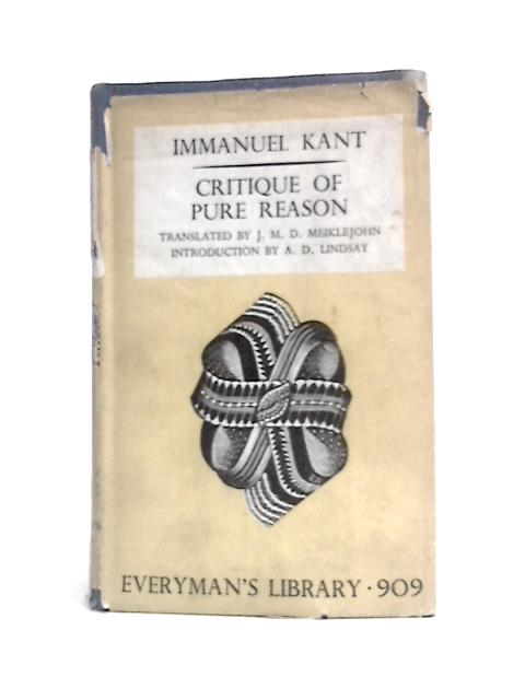 Critique of Pure Reason By Immanuel Kant