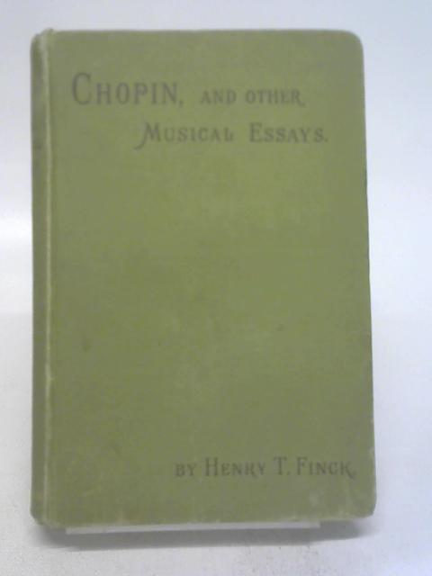 Chopin By Finck, Henry T.