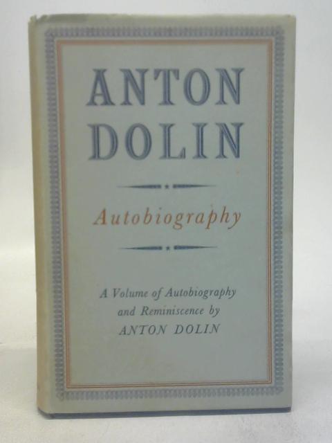 Autobiography By Anton Dolin