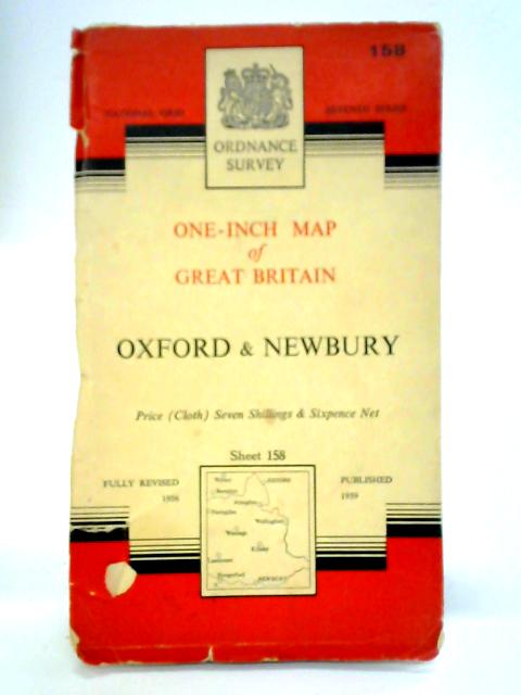 Oxford and Newbury - One-Inch Map of Great Britain - Sheet 158 By Unstated